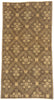 5 x 9 - Brown Vintage Turkish Oushak Rug - 51028