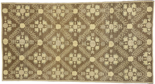 5 x 9 Vintage Turkish Oushak Rug 51028