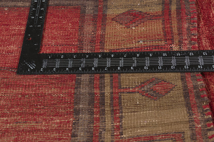 5 x 12 - Red Vintage Turkish Oushak Rug - 51134