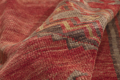 5 x 12 - Red Vintage Turkish Oushak Rug - 51134