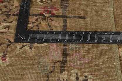 5 x 12 - Brown Vintage Turkish Oushak Rug - 51139