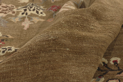 5 x 12 - Brown Vintage Turkish Oushak Rug - 51139
