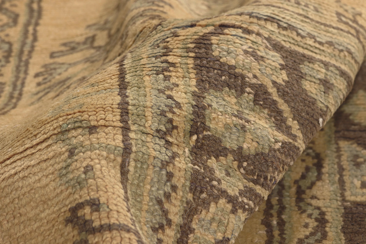 5 x 11 - Tan Vintage Turkish Oushak Rug - 51140