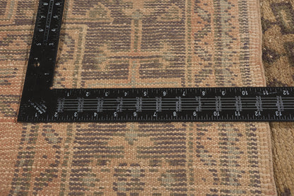 5 x 11 - Brown Vintage Turkish Oushak Rug - 51143