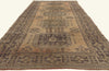 5 x 11 - Brown Vintage Turkish Oushak Rug - 51143