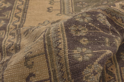 5 x 11 - Brown Vintage Turkish Oushak Rug - 51143