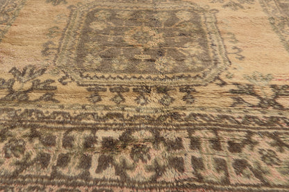 5 x 12 - Brown Vintage Turkish Oushak Rug - 51145