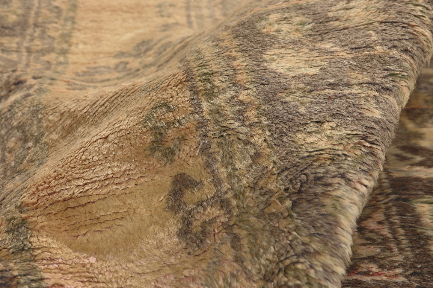 5 x 12 - Brown Vintage Turkish Oushak Rug - 51145