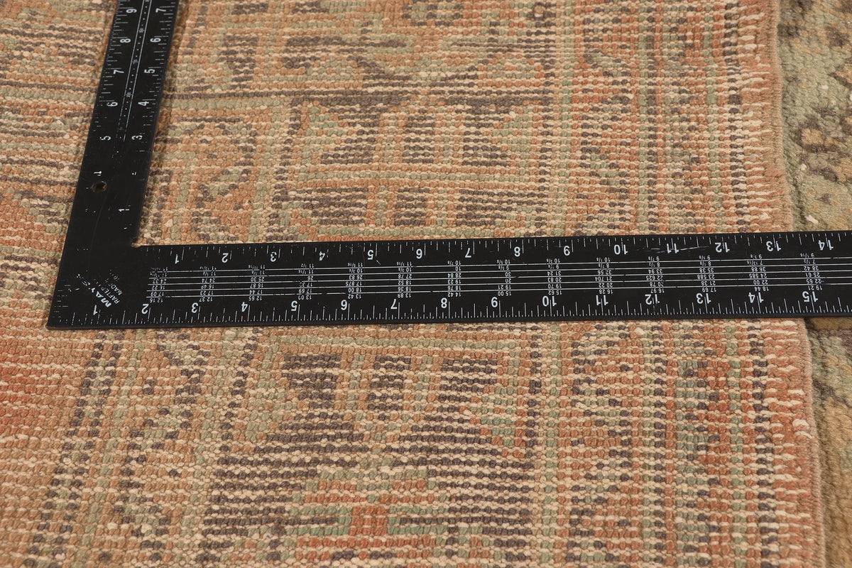 5 x 12 - Brown Vintage Turkish Oushak Rug - 51146