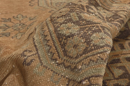 5 x 12 - Brown Vintage Turkish Oushak Rug - 51146