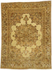 4 x 5 - Brown Vintage Turkish Tabriz Rug - 51173