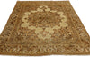 4 x 5 - Brown Vintage Turkish Tabriz Rug - 51173