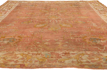 10 x 12 - Rust Antique Turkish Oushak Rug - 51231