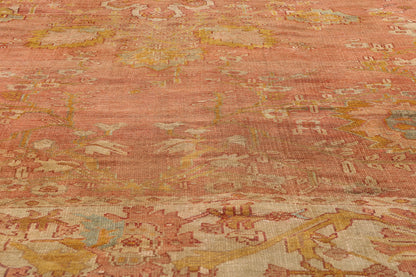 10 x 12 - Rust Antique Turkish Oushak Rug - 51231