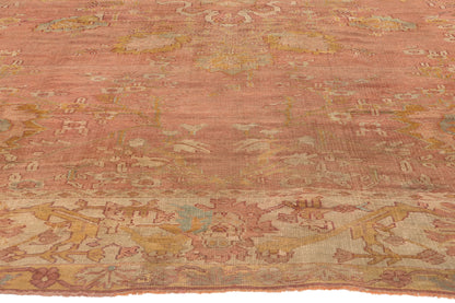 10 x 12 - Rust Antique Turkish Oushak Rug - 51231