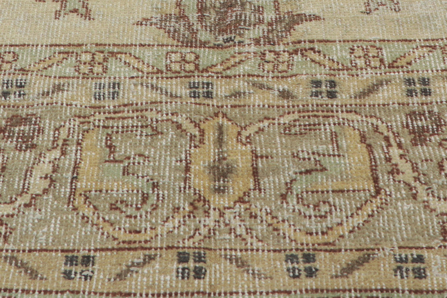 7 x 10 - Beige Vintage Turkish Sivas Rug - 51234