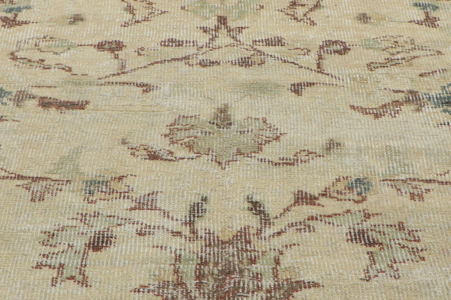 7 x 10 - Beige Vintage Turkish Sivas Rug - 51234