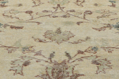 7 x 10 - Beige Vintage Turkish Sivas Rug - 51234
