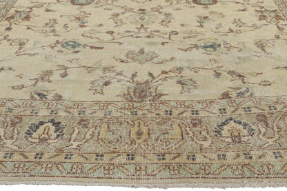 7 x 10 - Beige Vintage Turkish Sivas Rug - 51234