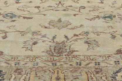7 x 10 - Beige Vintage Turkish Sivas Rug - 51234
