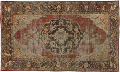 6 x 10 Vintage Turkish Oushak Rug 51296