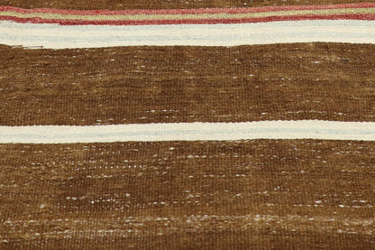 6 x 12 - Brown Vintage Turkish Kilim Rug - 51324