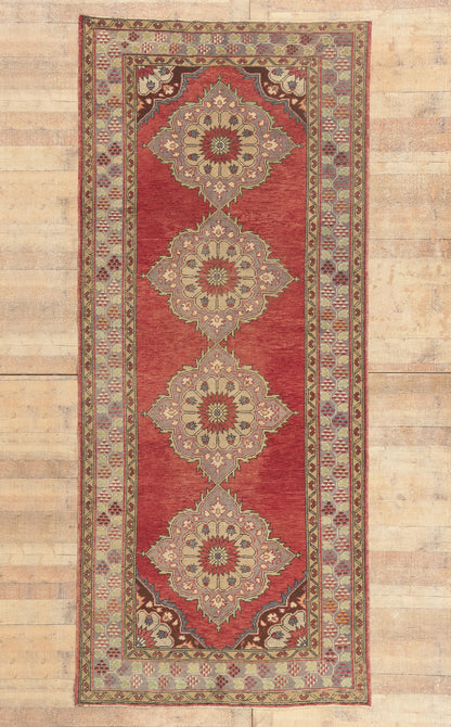 5 x 11 - Red Vintage Turkish Oushak Rug - 51361