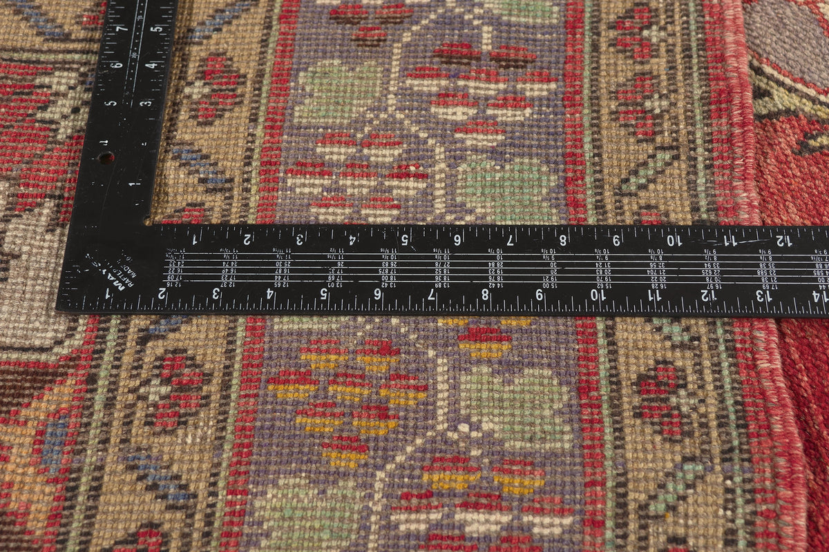 5 x 11 - Red Vintage Turkish Oushak Rug - 51361