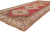 5 x 11 - Red Vintage Turkish Oushak Rug - 51361