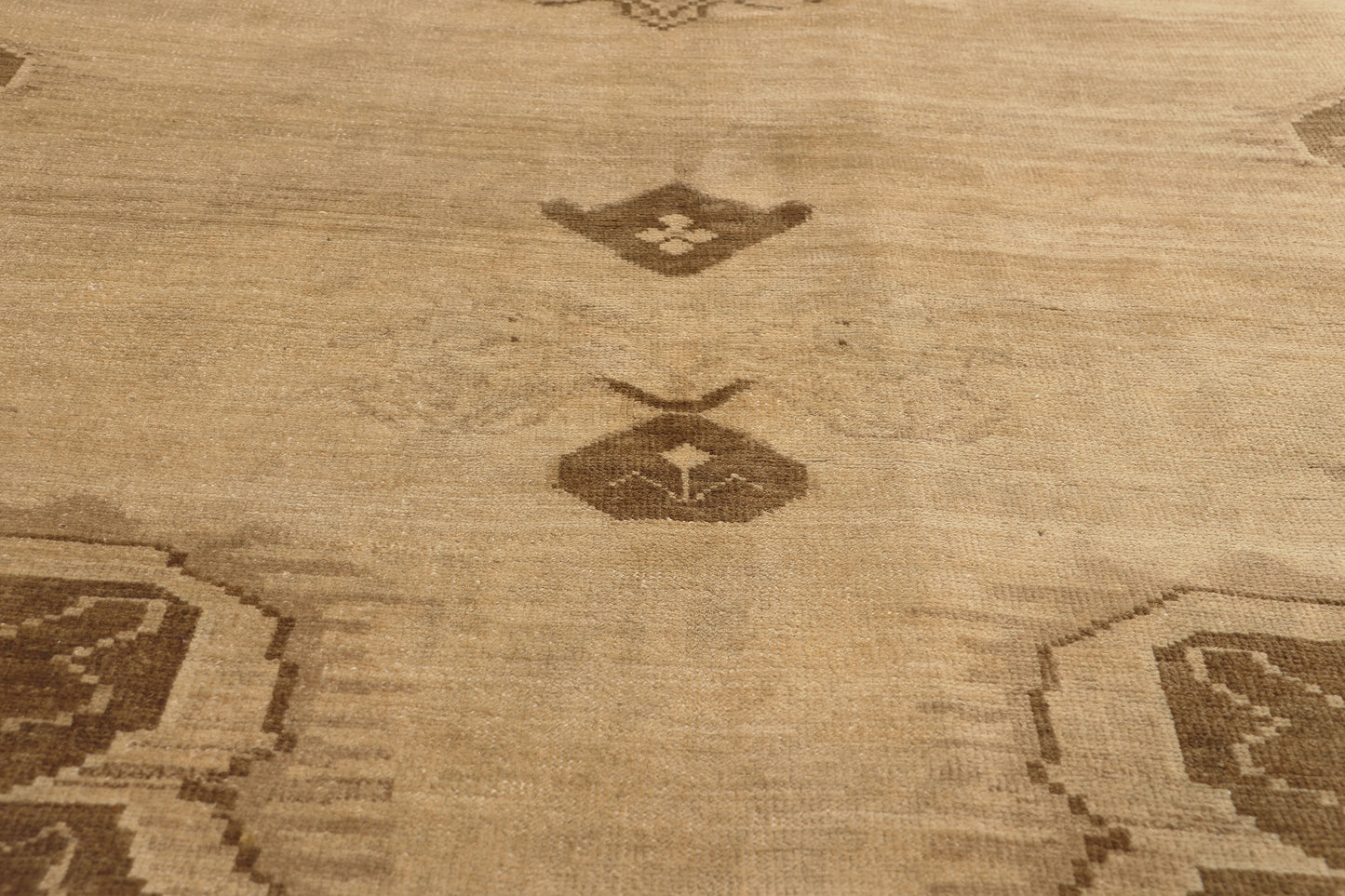 5 x 13 - Tan Vintage Turkish Oushak Rug - 51370