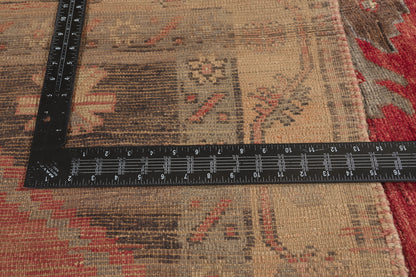 5 x 12 - Red Vintage Turkish Oushak Rug - 51383