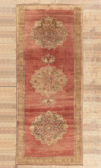 5 x 12 - Rust Vintage Turkish Oushak Rug - 51448
