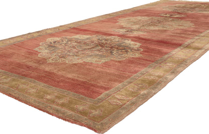 5 x 12 - Rust Vintage Turkish Oushak Rug - 51448