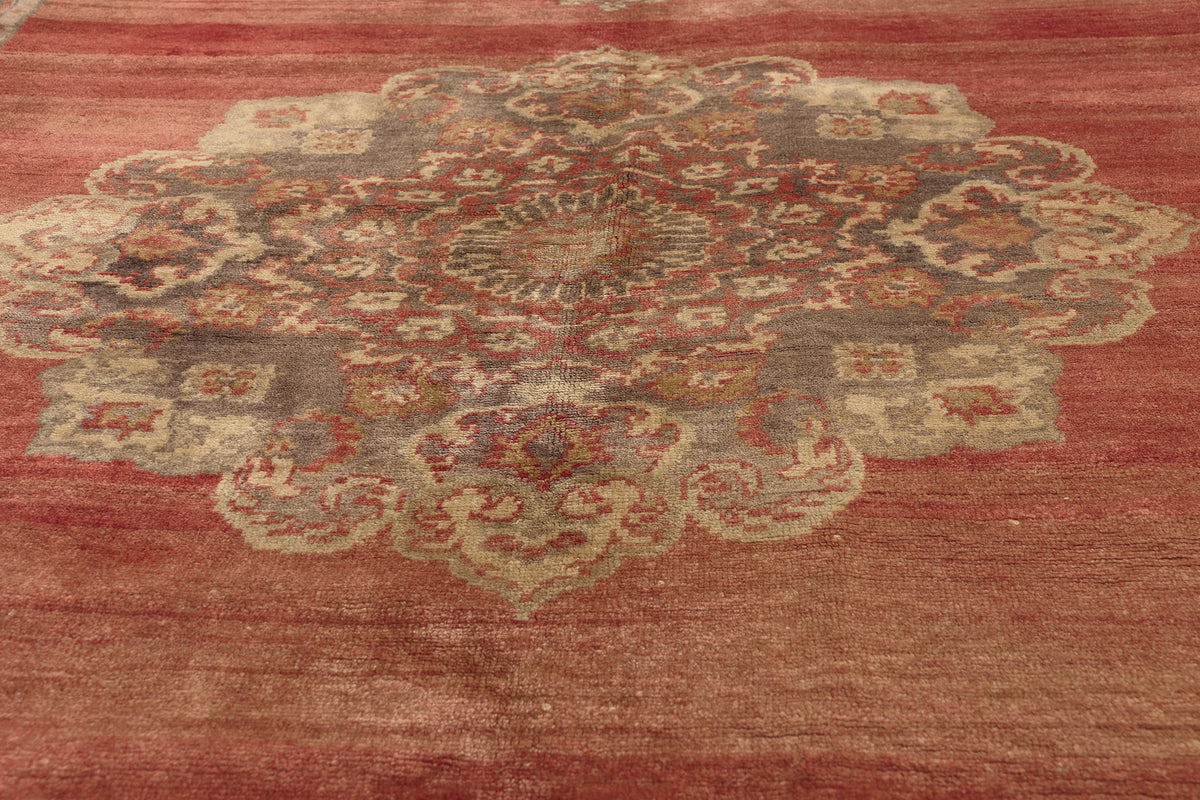 5 x 12 - Rust Vintage Turkish Oushak Rug - 51448