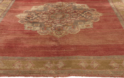 5 x 12 - Rust Vintage Turkish Oushak Rug - 51448