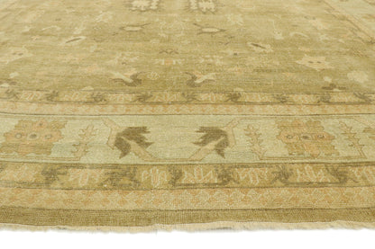 13 x 18 - Brown Turkish Oushak Rug - 51595