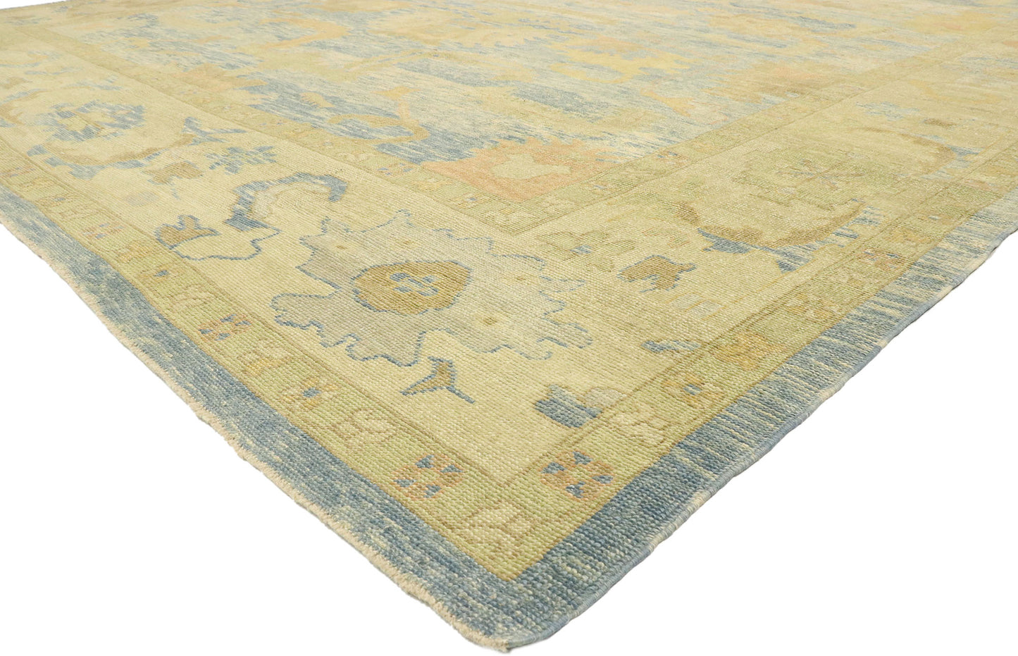 12 x 16 - Blue Turkish Oushak Rug - 51600
