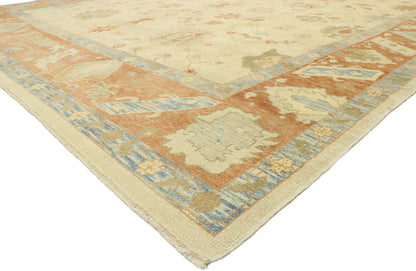 12 x 16 - Beige Turkish Oushak Rug - 51603