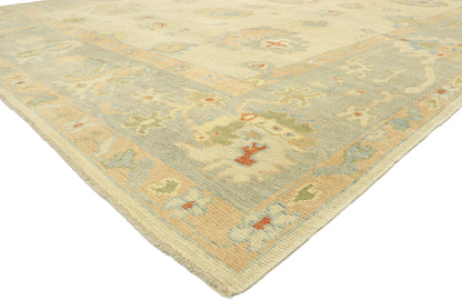 12 x 16 - Beige Turkish Oushak Rug - 51605