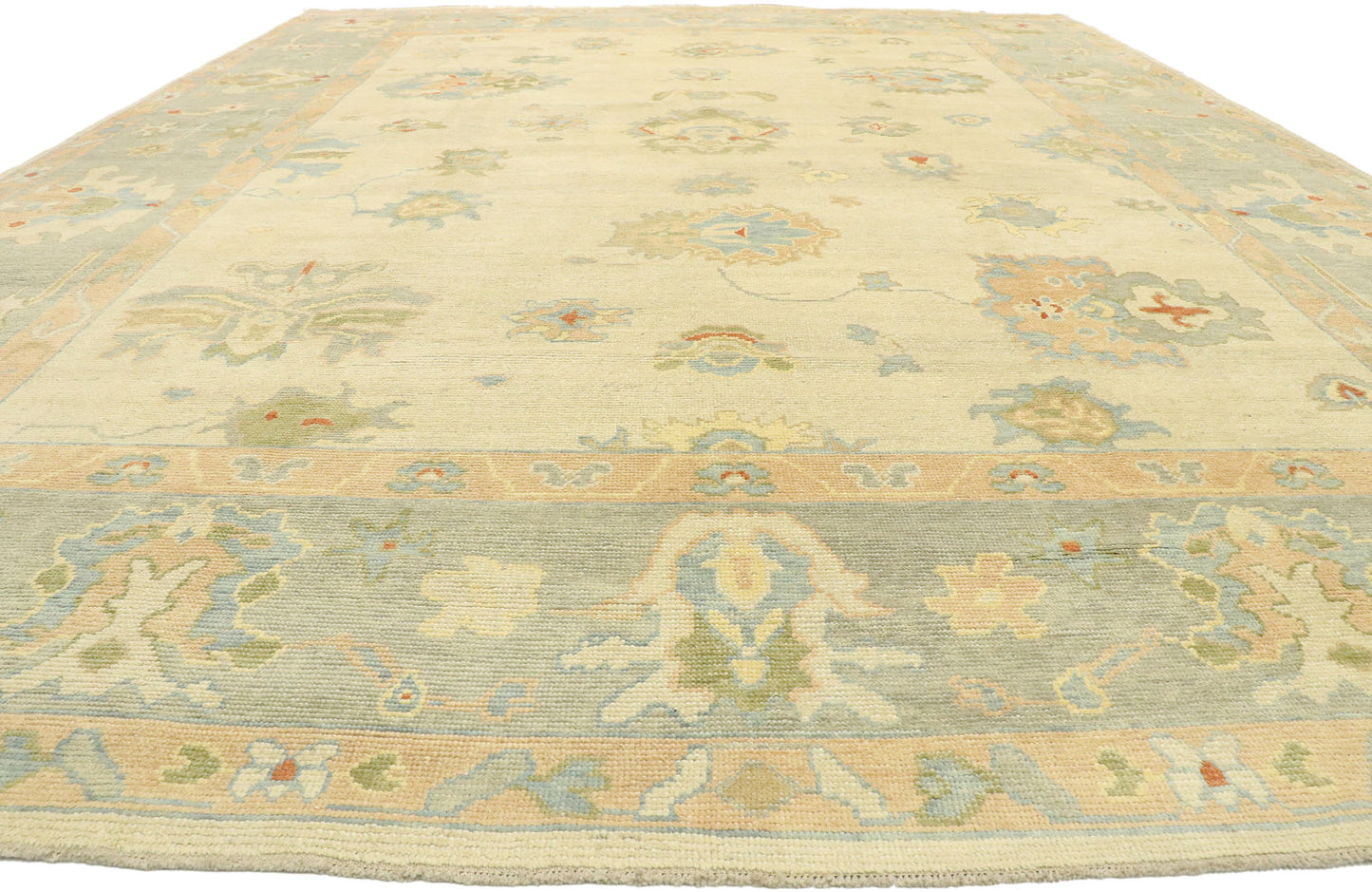 12 x 16 - Beige Turkish Oushak Rug - 51605
