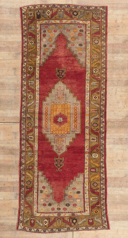 5 x 12 - Red Vintage Turkish Oushak Rug - 51716