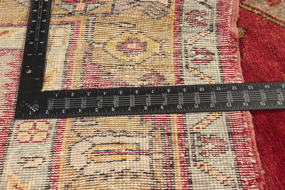 5 x 12 - Red Vintage Turkish Oushak Rug - 51716