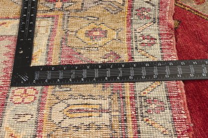 5 x 12 - Red Vintage Turkish Oushak Rug - 51716
