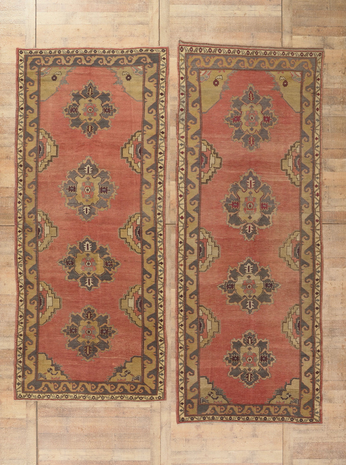 5 x 12 - Rust Vintage Turkish Oushak Rug - 51795