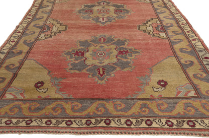 5 x 12 - Rust Vintage Turkish Oushak Rug - 51794
