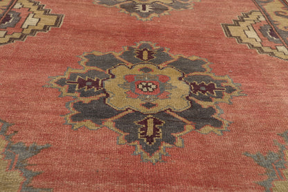 5 x 12 - Rust Vintage Turkish Oushak Rug - 51795