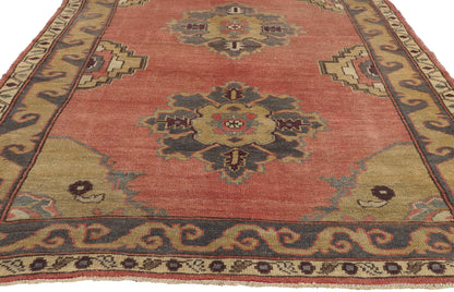 5 x 12 - Rust Vintage Turkish Oushak Rug - 51795