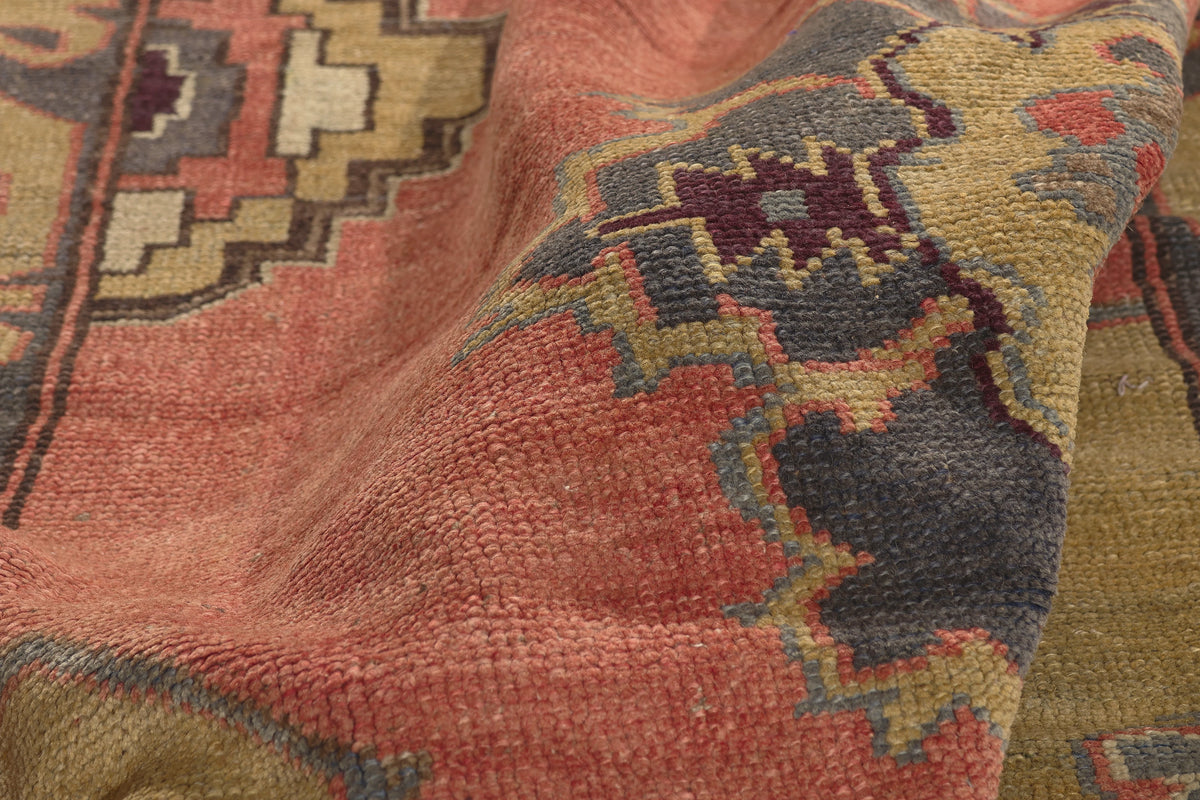 5 x 12 - Rust Vintage Turkish Oushak Rug - 51795