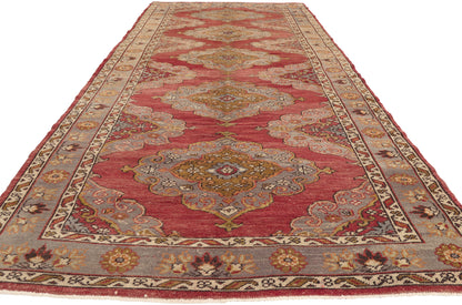 5 x 12 - Red Vintage Turkish Oushak Rug - 51797