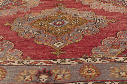5 x 12 - Red Vintage Turkish Oushak Rug - 51797